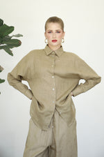 Linen Shirt - Almond Latte
