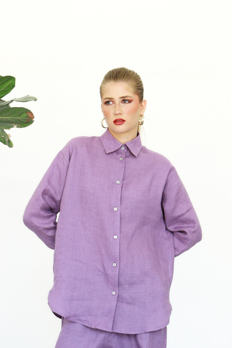 Linen Shirt - Iris