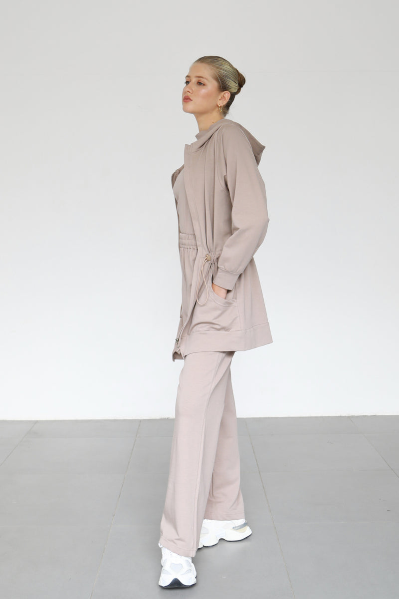 Light Flare Sweatpants - Taupe
