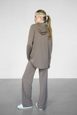 Modalite Half Zip Hoodie - Truffle