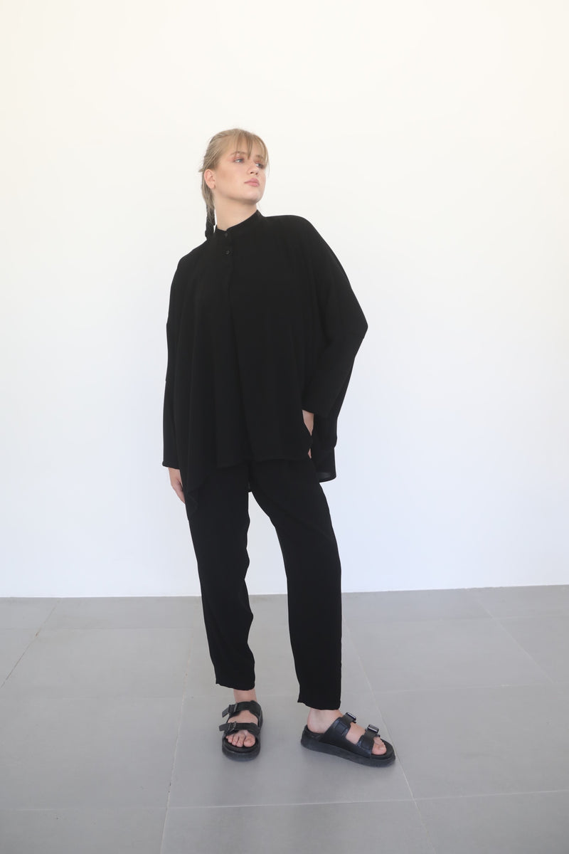 Phantom Shirt - Black Crepe