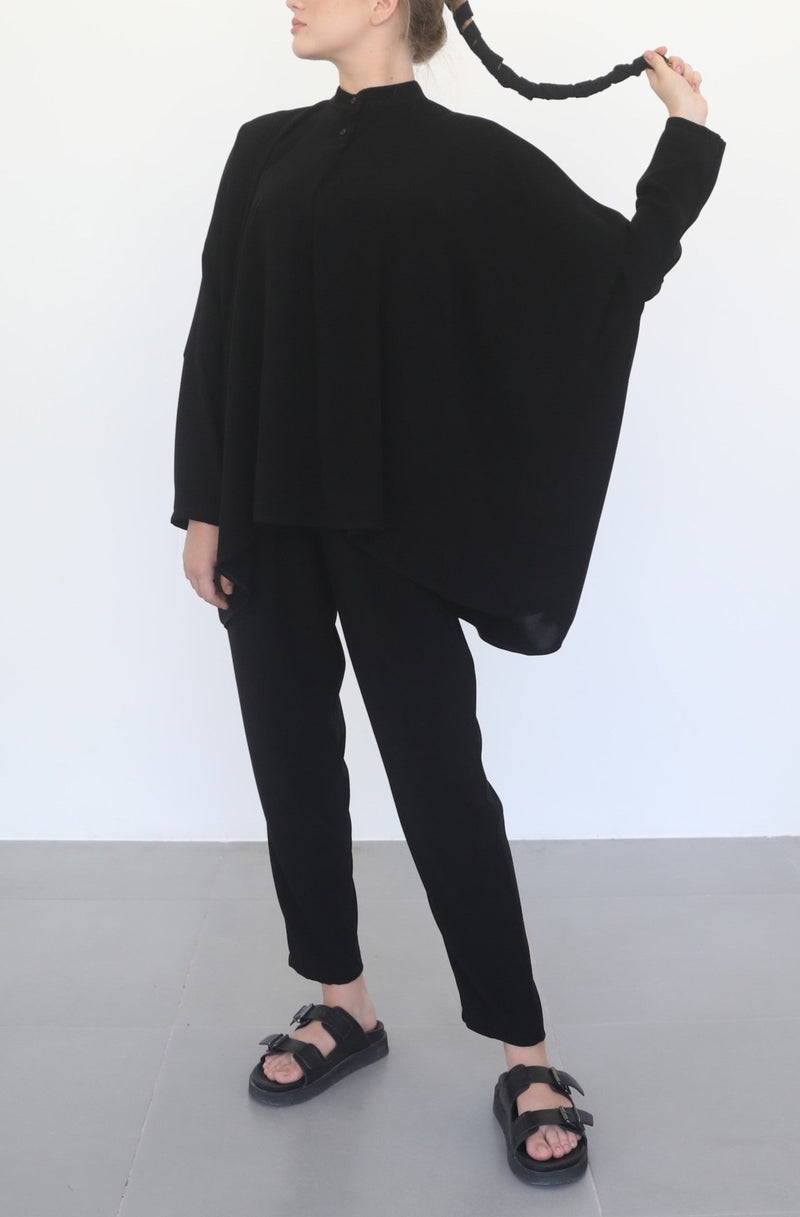Phantom Shirt - Black Crepe