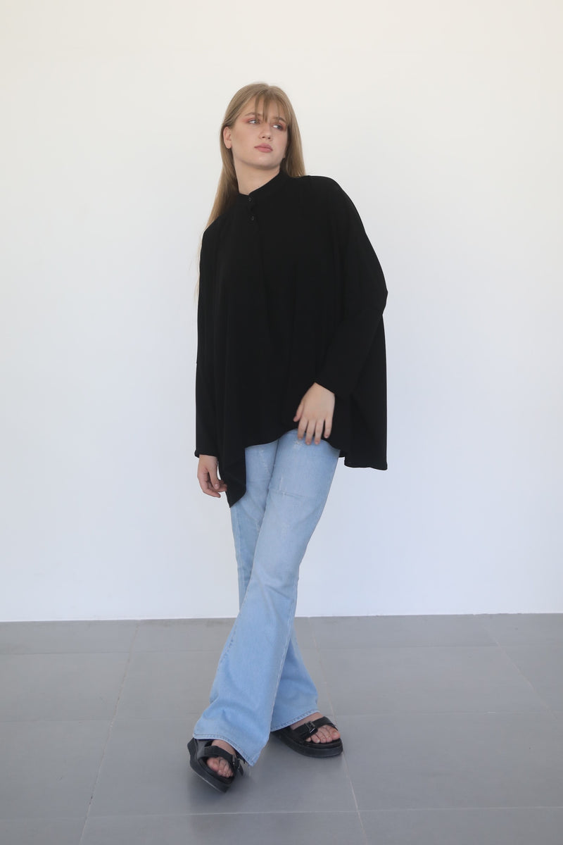 Phantom Shirt - Black Crepe