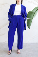 Relaxed Tailored Trousers - Cobalt Blue