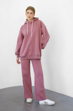 Heavy Flare Sweatpants - Berry Nude