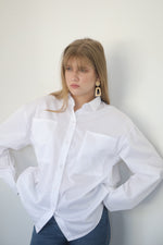 Relaxed Shirt with Pockets - White