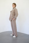 Heavy Flare Sweatpants - Taupe