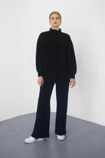 Heavy Flare Sweatpants - Black