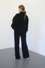 Heavy Flare Sweatpants - Black