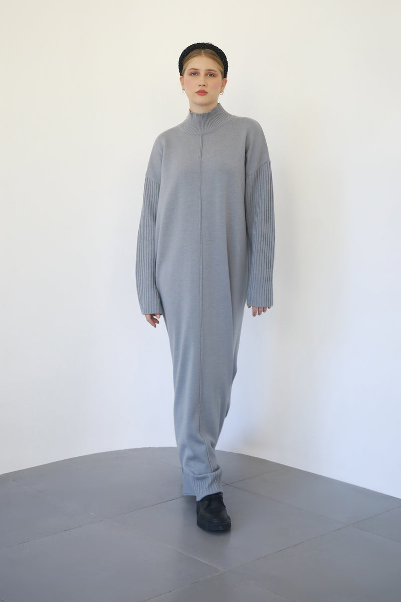 Maxi Knit Dress - Full Length - Ash