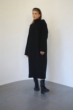 Maxi Knit Dress - Cropped - Black