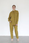 Relaxed Lyocell Coord Set - Olive