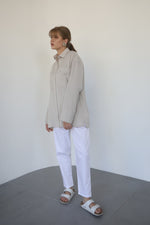 Relaxed Shirt with Pockets - Porcelain