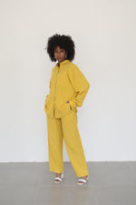 Relaxed Lyocell Coord Set - Yellow