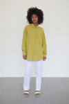 Linen Shirt- Apple Green