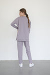 Relaxed Cotton Co-ord Set - Lilac