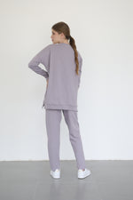 Relaxed Cotton Co-ord Set - Lilac