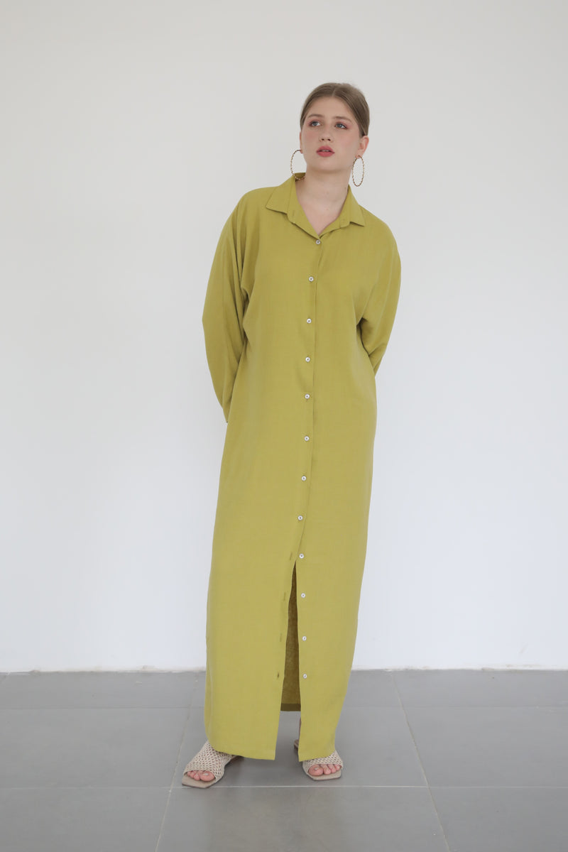 Maxi Dress -Apple green