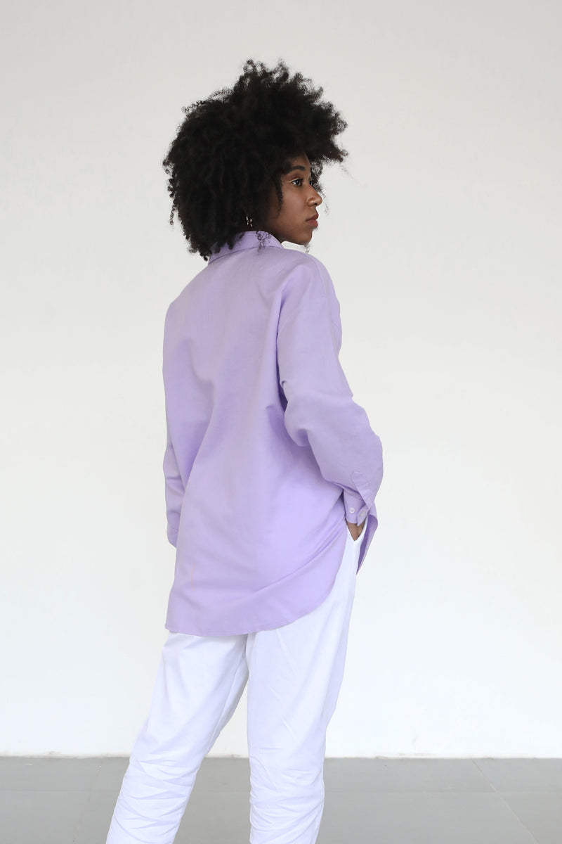 Linen Shirt- Lilac