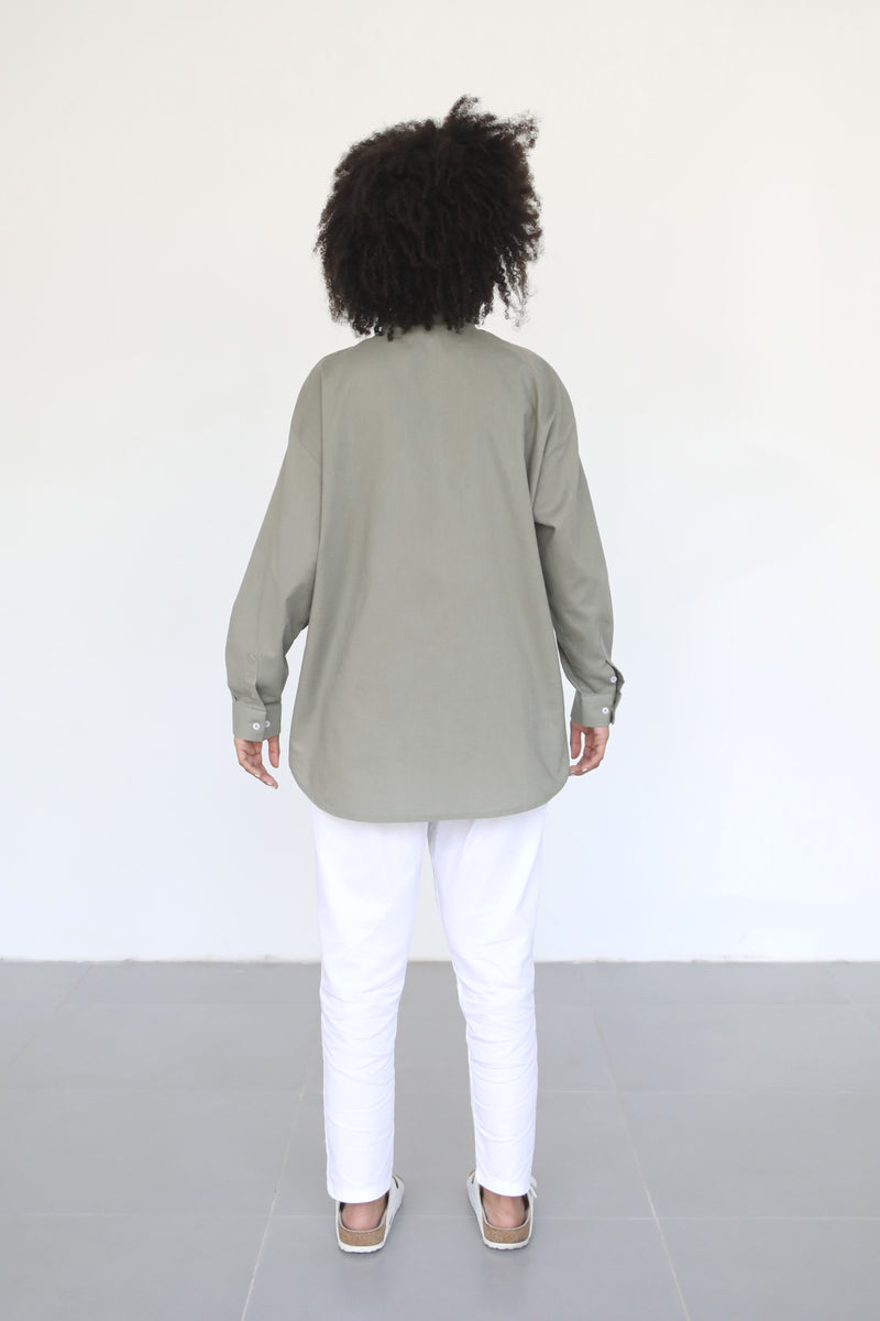 Linen Shirt- Mistletoe