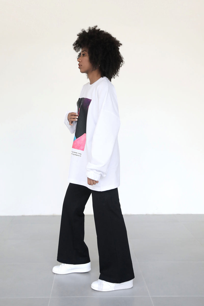 Light Flare Sweatpants - Black