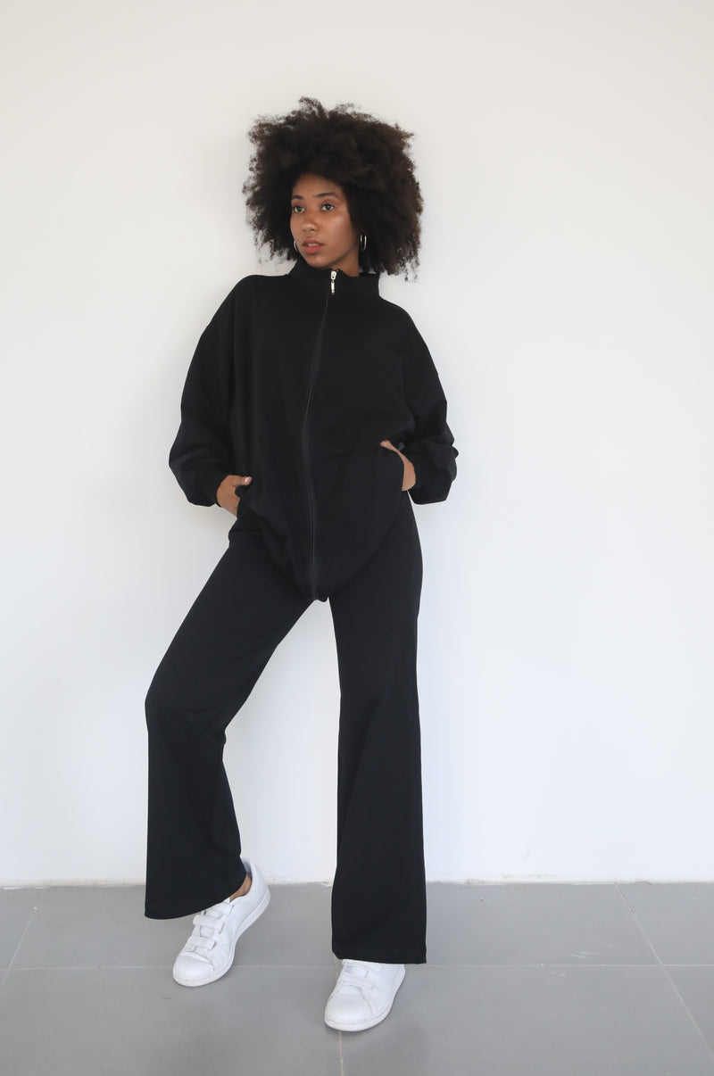 Light Flare Sweatpants - Black