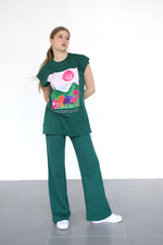 Light Flare Sweatpants - Emerald