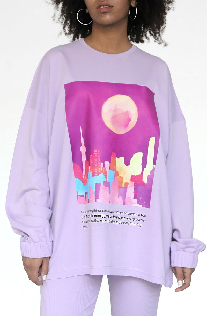 Belong Long Sleeve T-shirt - City Lights