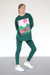 Ribbed Leggings - Emerald