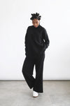 Knit Wide Pants - Black