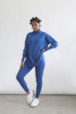 Relaxed Turtleneck Sweater - Regal Blue