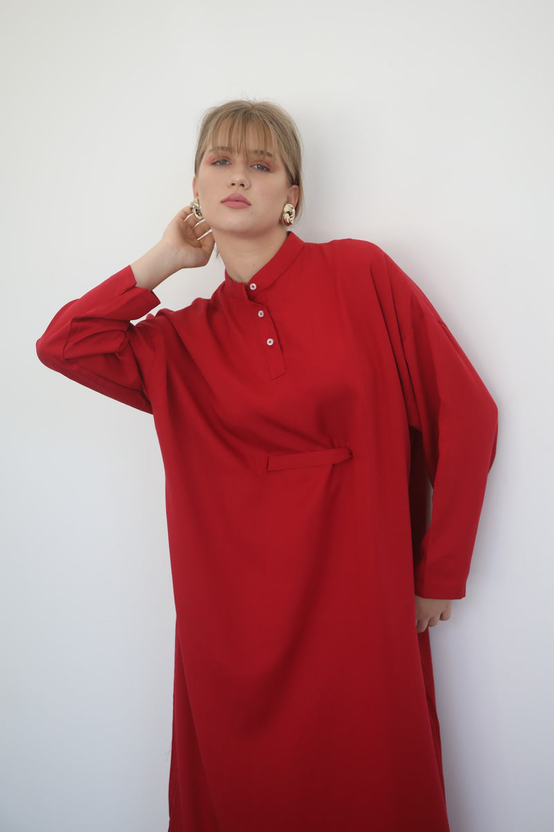 Emma Maxi Dress - Crimson