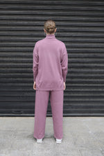 Relaxed Turtleneck Sweater - Berry Nude