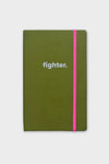 Fighter Notebook - Green & Fuschia