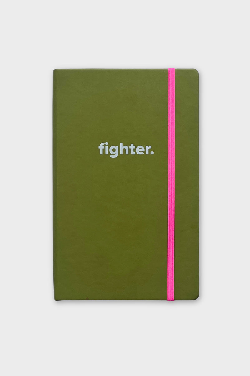Fighter Notebook - Green & Fuschia