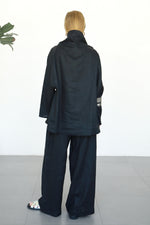 Linen Wide Pants - Black