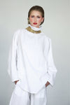Gaia Linen Blouse- White