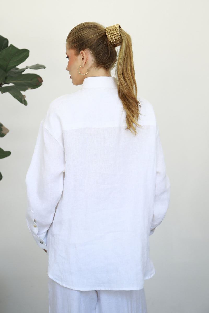 Linen Shirt - White