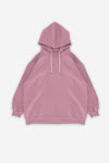 Super Oversized Heavy Hoodie - Berry Nude