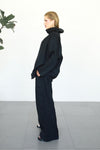 Linen Wide Pants - Black