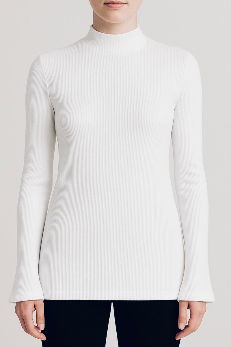 Demi Ribbed Longsleeve T-shirt - Night Sky