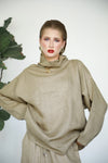 Gaia Linen Blouse - Almond Latte