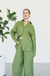 Linen Shirt - Matcha