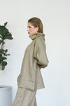 Gaia Linen Blouse - Almond Latte