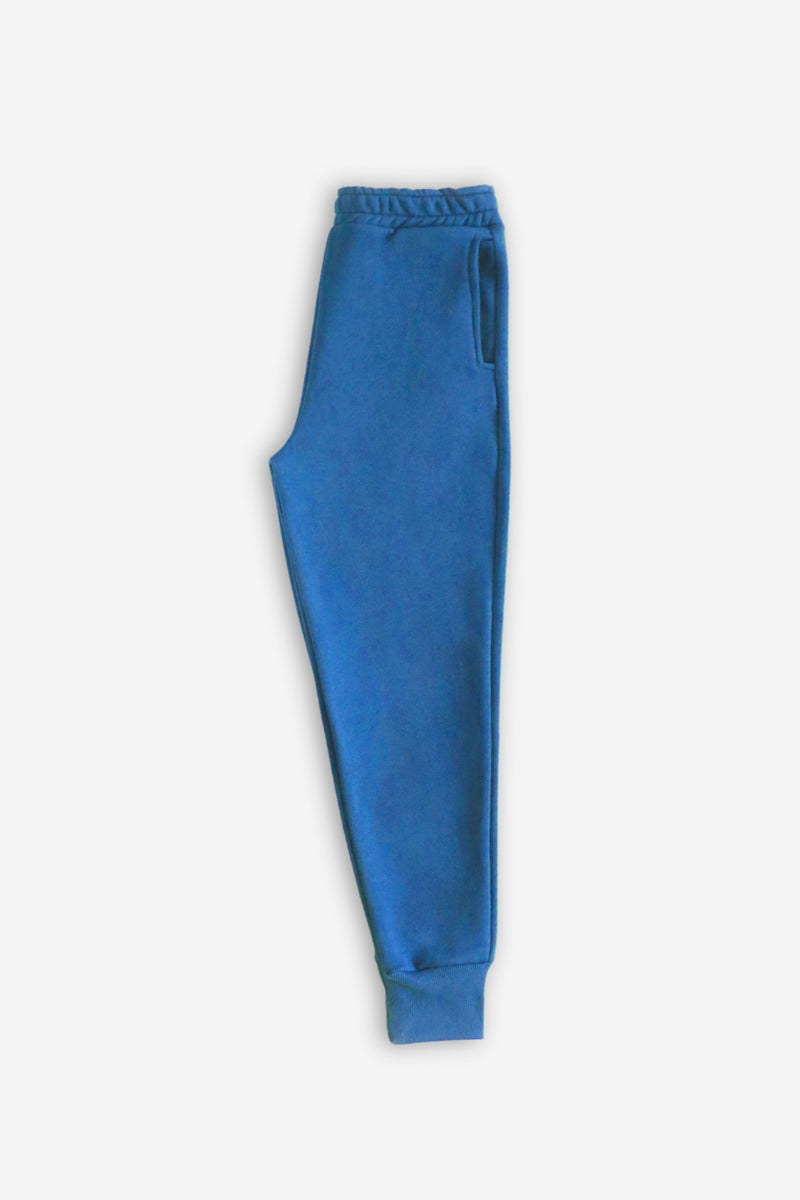 Heavy Ribbed Sweatpants - Sapphire