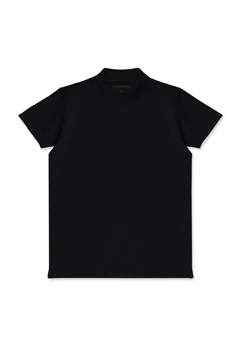 Second Skin High Neck T-Shirt - Black
