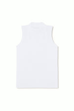 Second Skin High Neck Tank Top - White