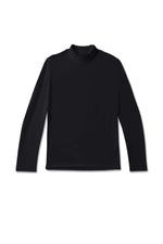 Second Skin High-Neck Long Sleeve T-shirt - Black