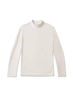 Second Skin High-Neck Long Sleeve T-shirt - Cream