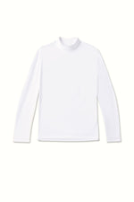 Second Skin High-Neck Long Sleeve T-shirt - White